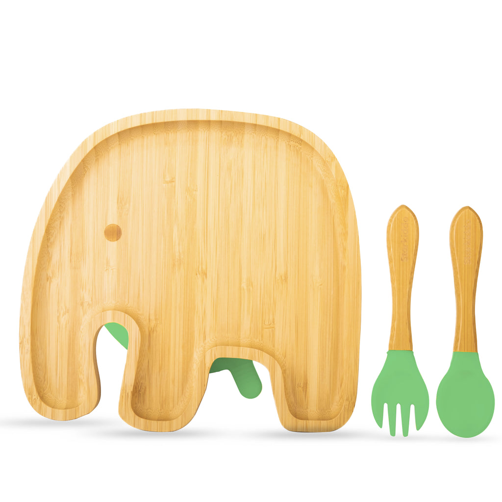 Bamboo Plate with Suction