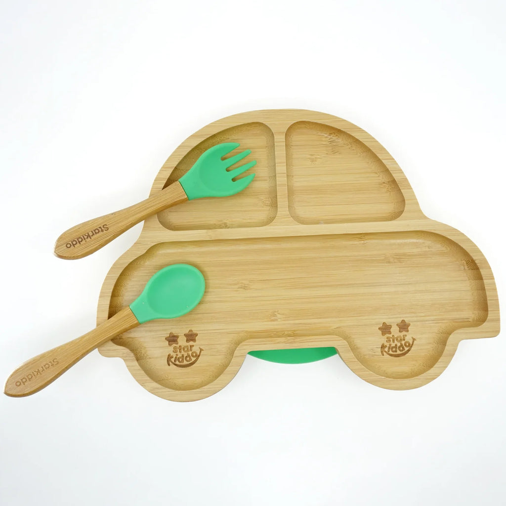 bamboo suction plate set
