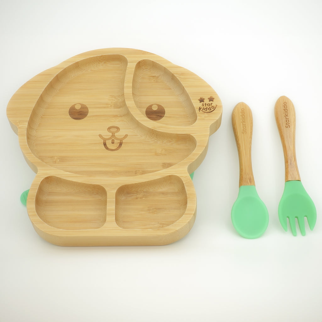 Natural Bamboo Plates and Cutlery 