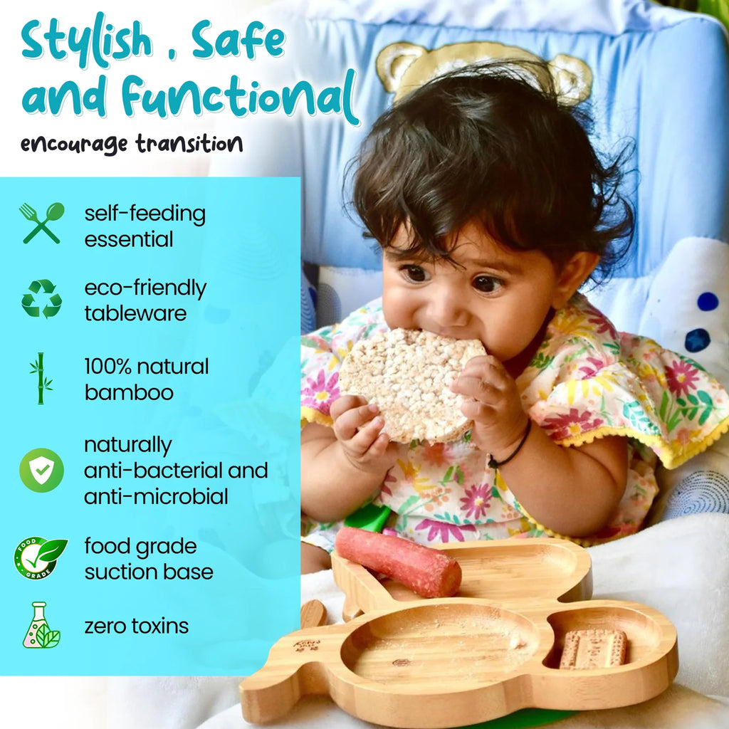 Feeding Bamboo Suction Plate