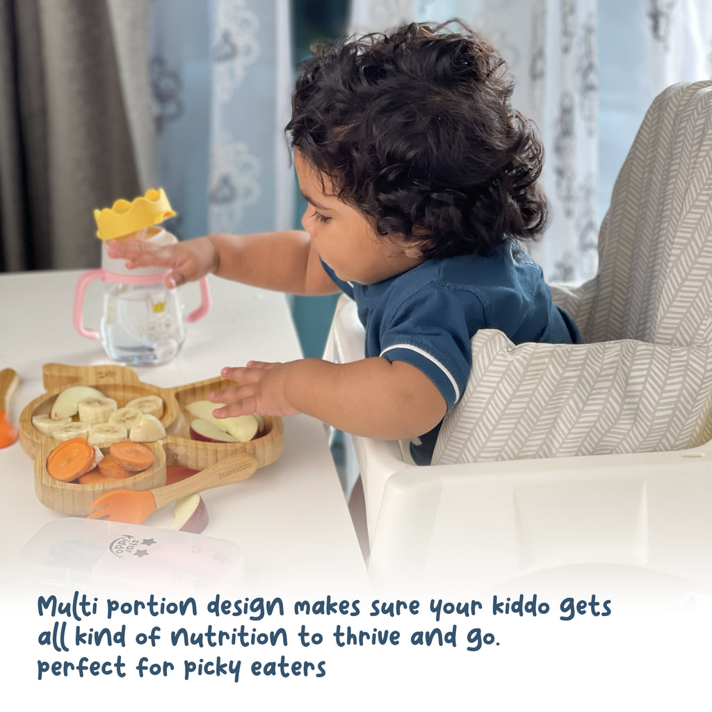 Baby Led Weaning Bamboo Suction Plate 