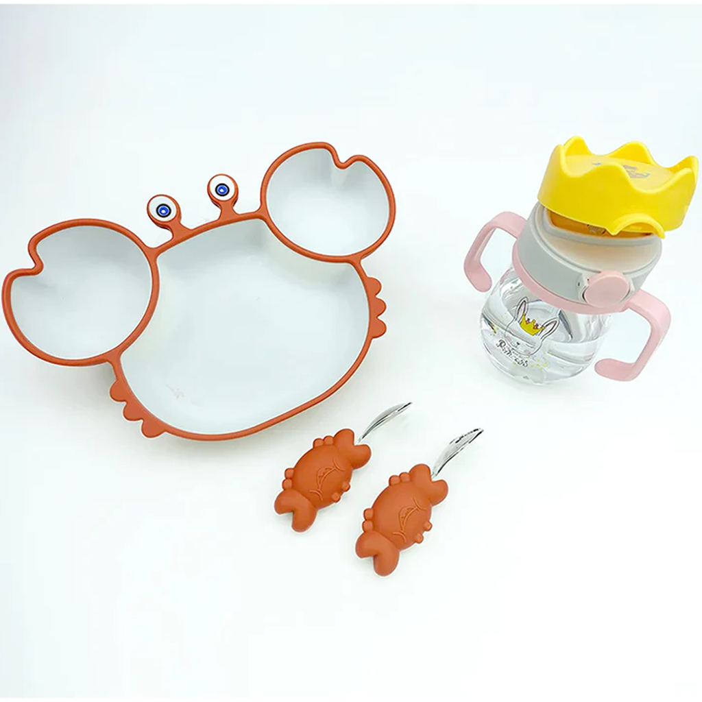 Silicone Suction Plates with Sippy Cup for Infants
