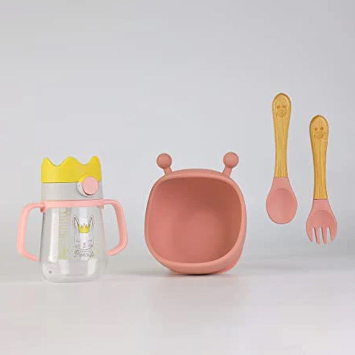 Suction Bowl and Spoon Set with Water Bottles for Newborns