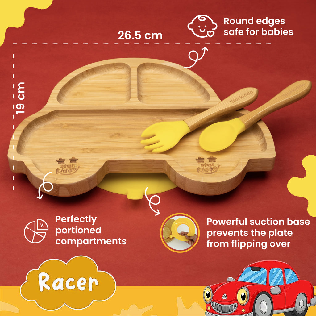 wooden weaning plate