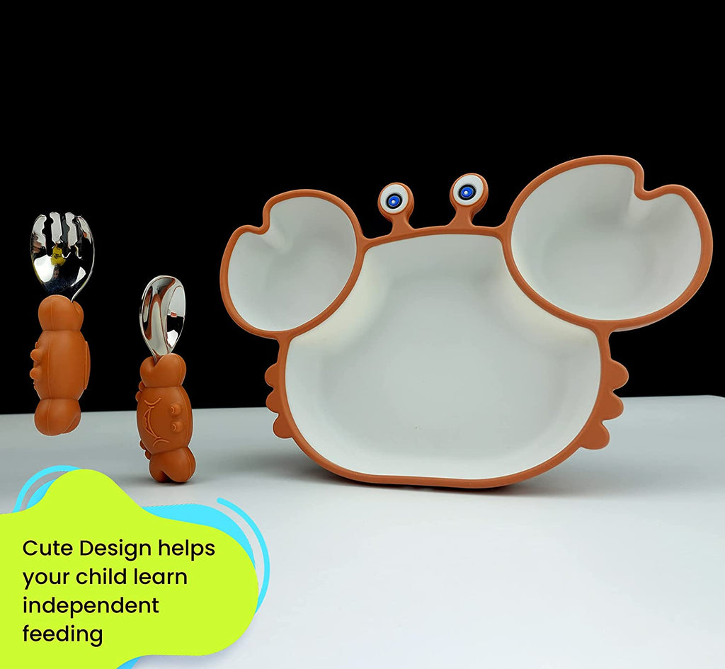 Silicone Suction Crab Feeding Combo Sets