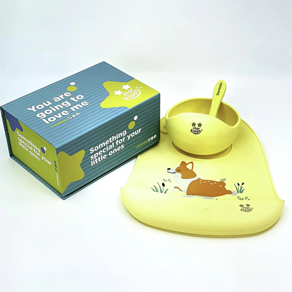 Silicone Suction Bowls and Feeding Bibs