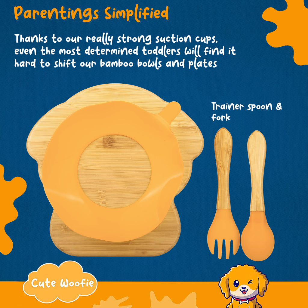Bamboo Plates and Infants Cutlery 