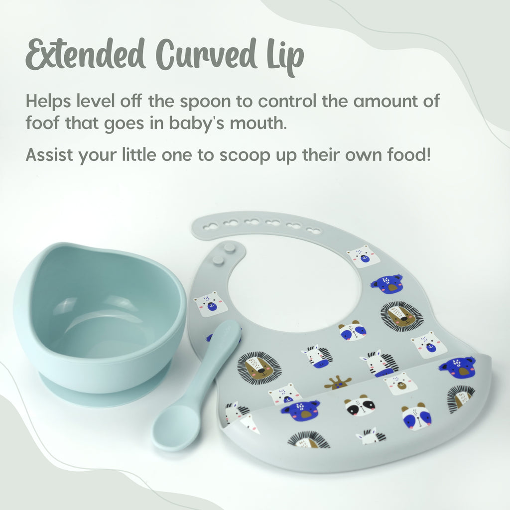 Silicone First Feeding Bowls with Bibs