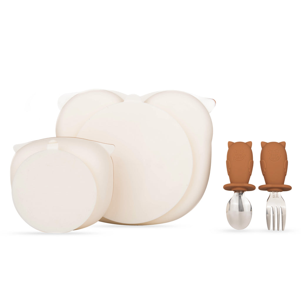 silicone plates and bowls with suction