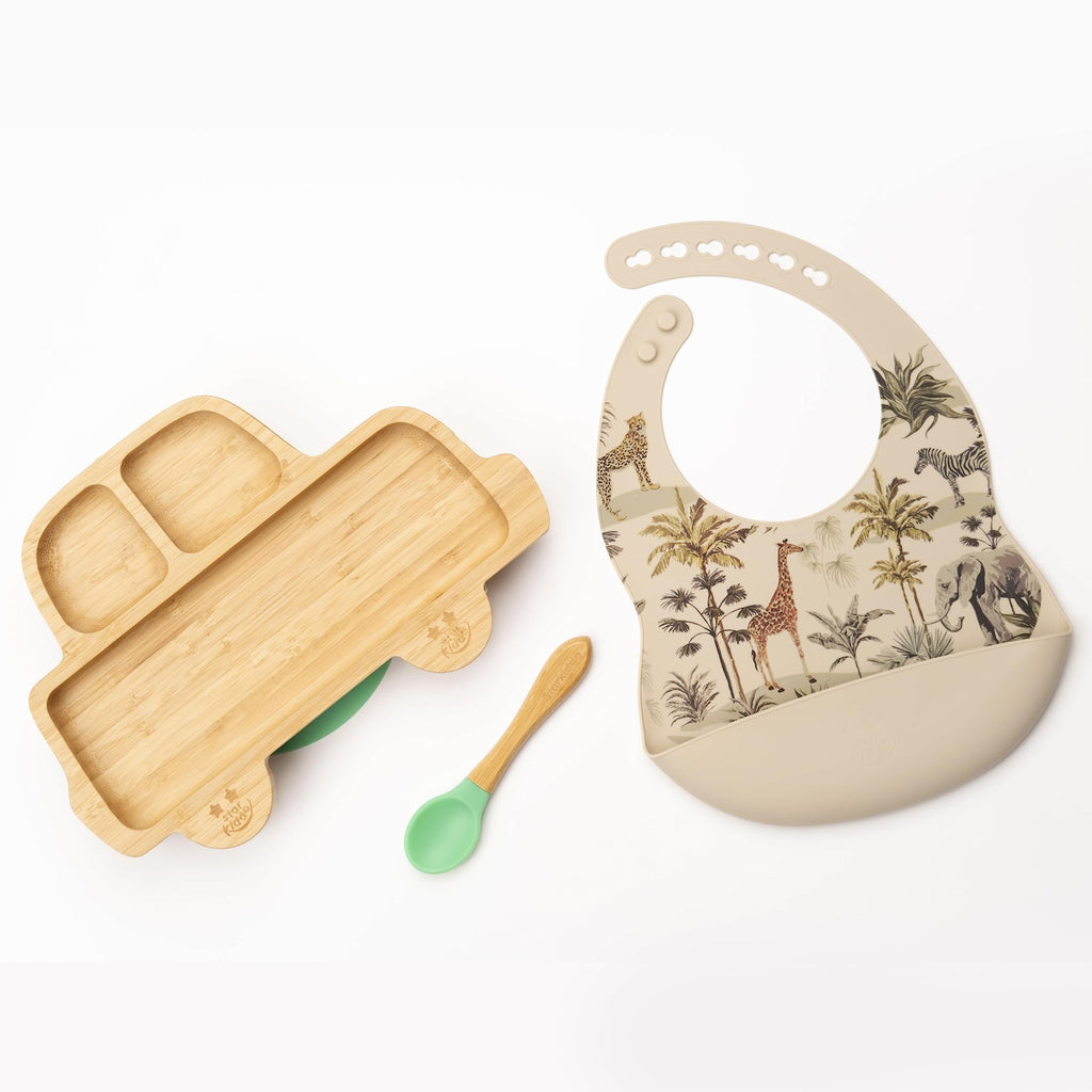Personalized Silicone Bibs and Healthy Eating Plates