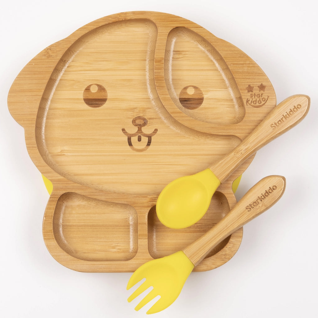 Bamboo Plates and Cutlery for teething