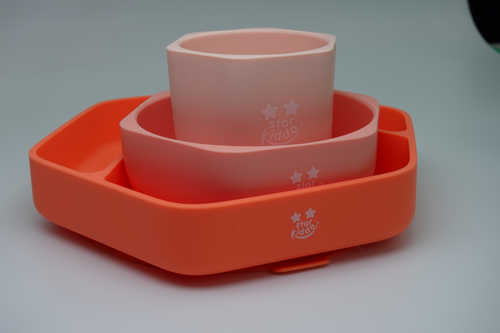 Essential Baby Feeding Set  Coral Rush
