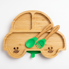 'Racer' Bamboo Suction Plate