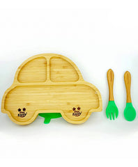 'Racer' Bamboo Suction Plate