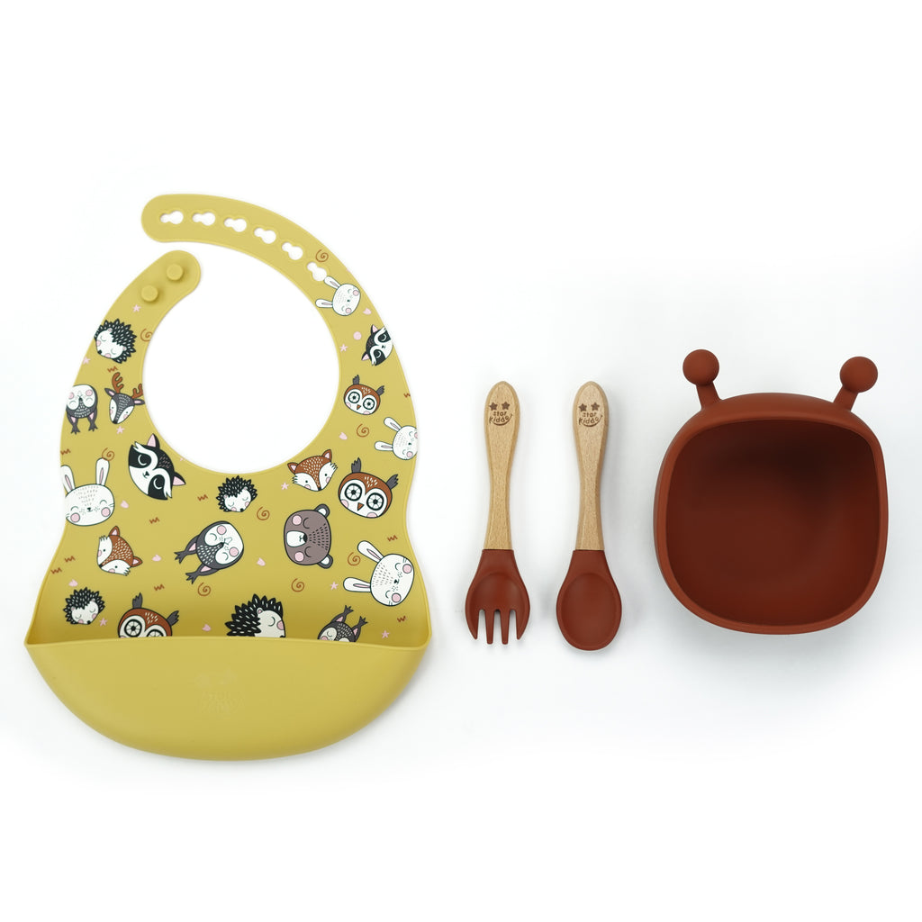 Silicone Feeding Set with Best Weaning Bowls for Babies