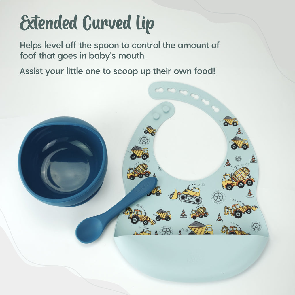 Silicone Suction Bowl Set with Pocket Bibs