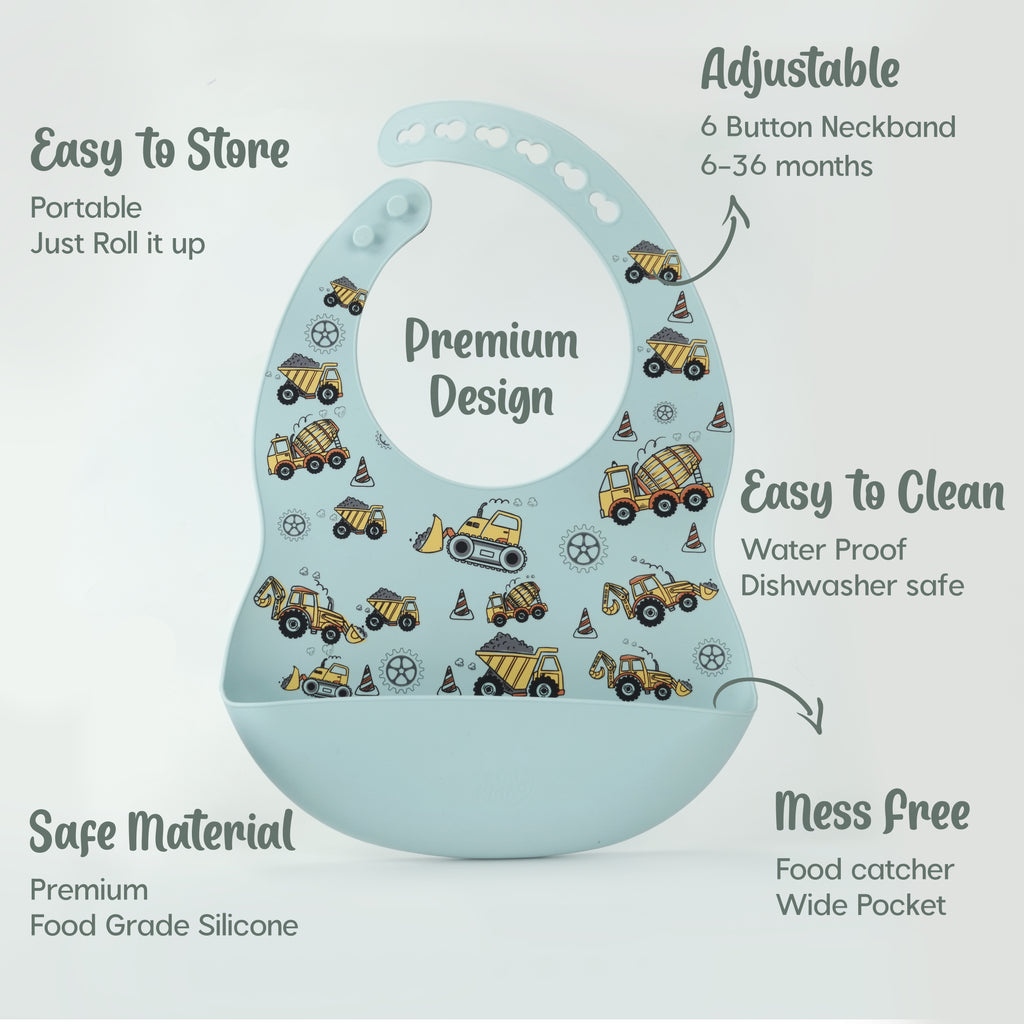 Silicone Pocket Bib for Infants