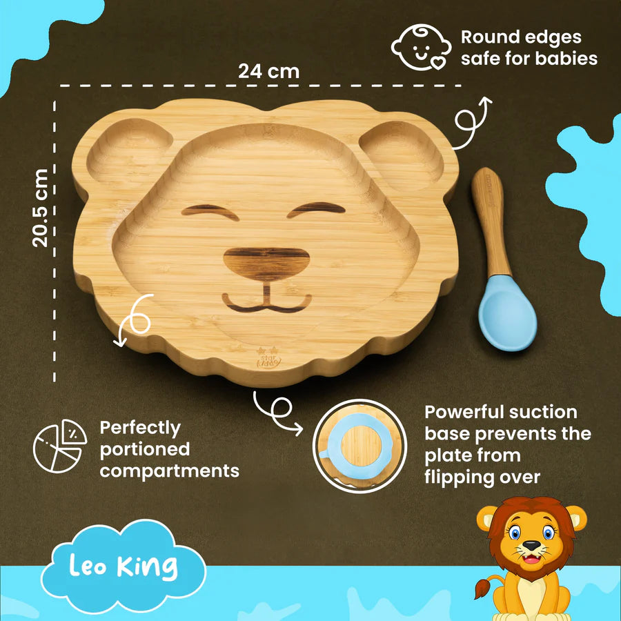 Bamboo Suction Plates Set