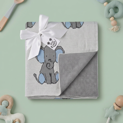 'Knitted Soft Blankets-Cartoon Elephant'