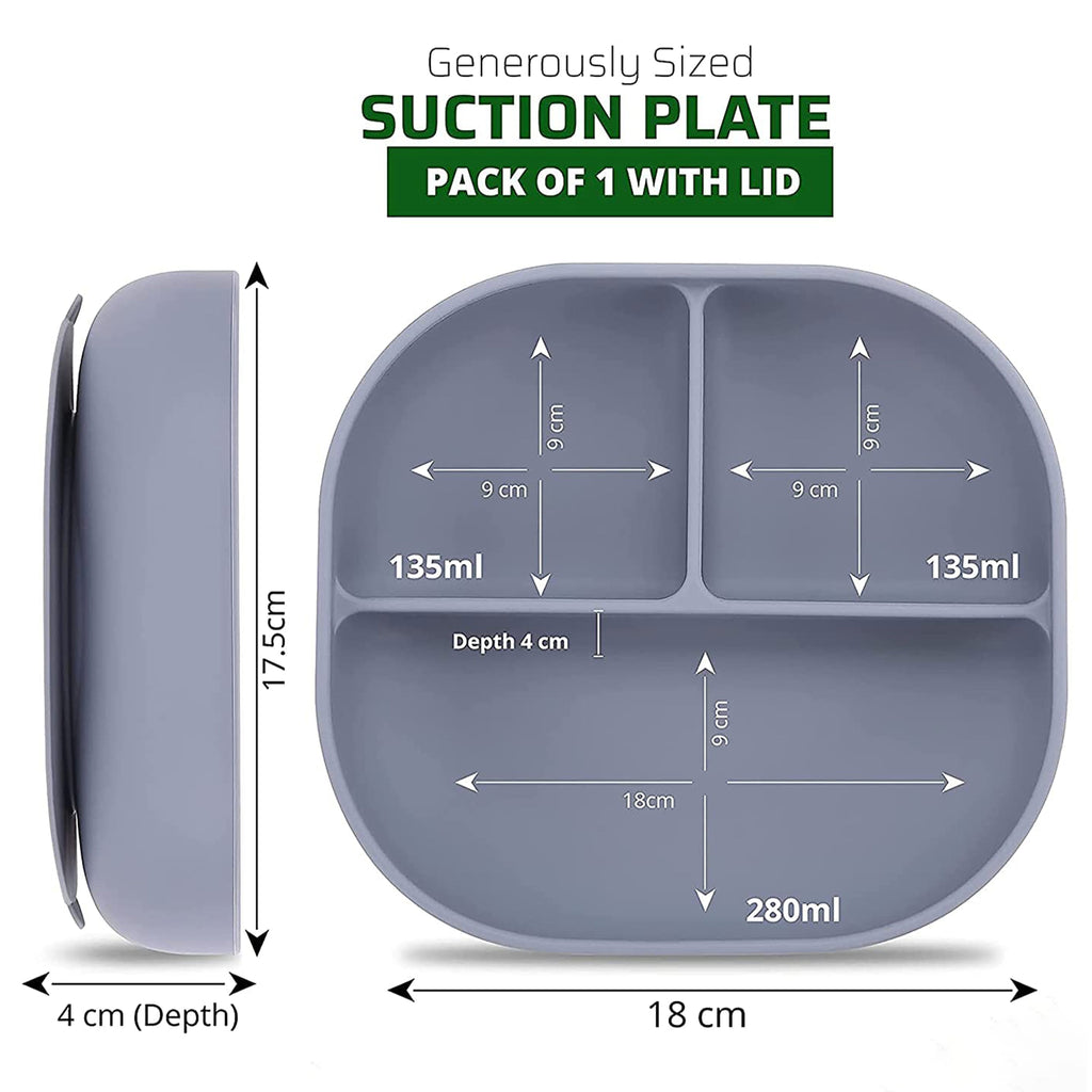 Baby Led Weaning Silicone Suction Plate
