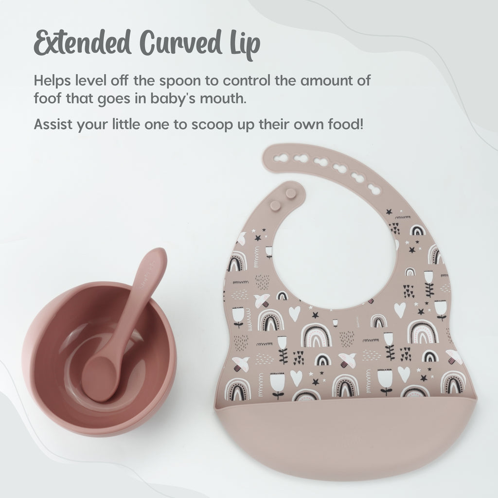 Baby Feeding Bowl, Spoons and Bibs Sets