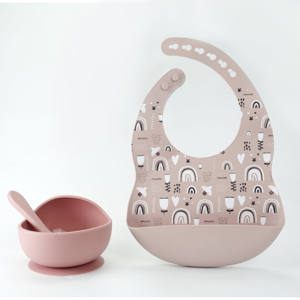 Infants Feeding Bowl, Spoons and Bibs Set