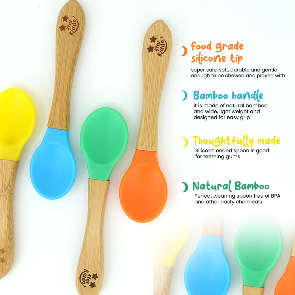 Silicone led weaning Spoons