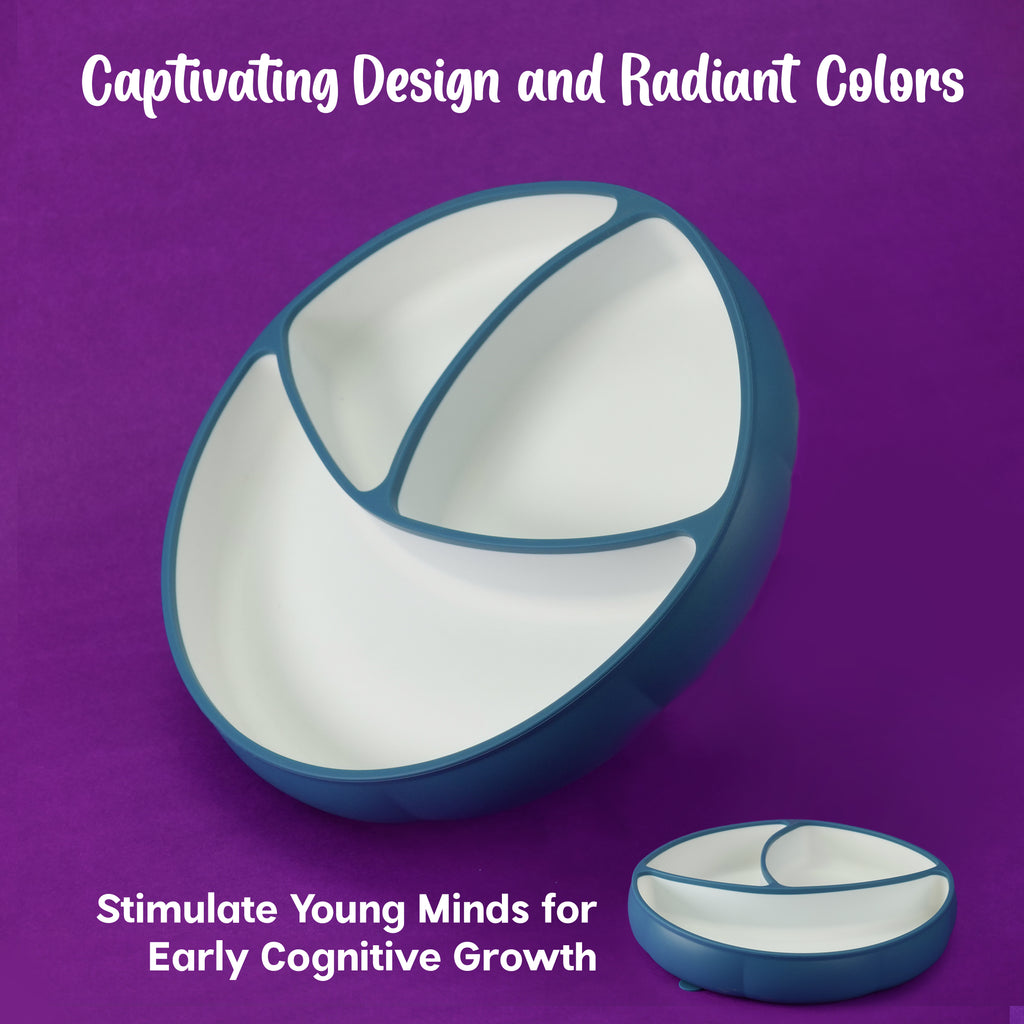 Silicone Suction Plates - Divided Portions