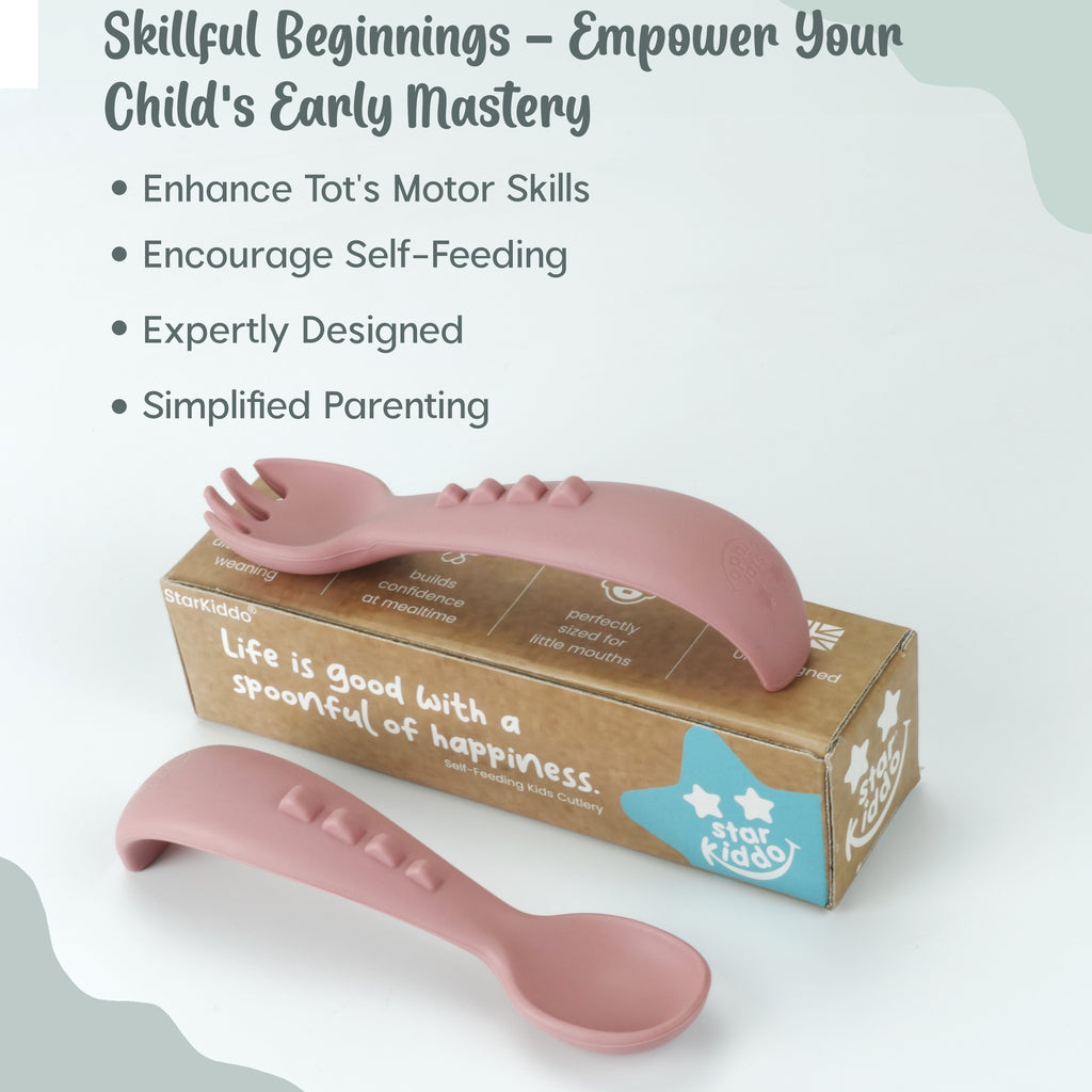 silicone spoon and fork