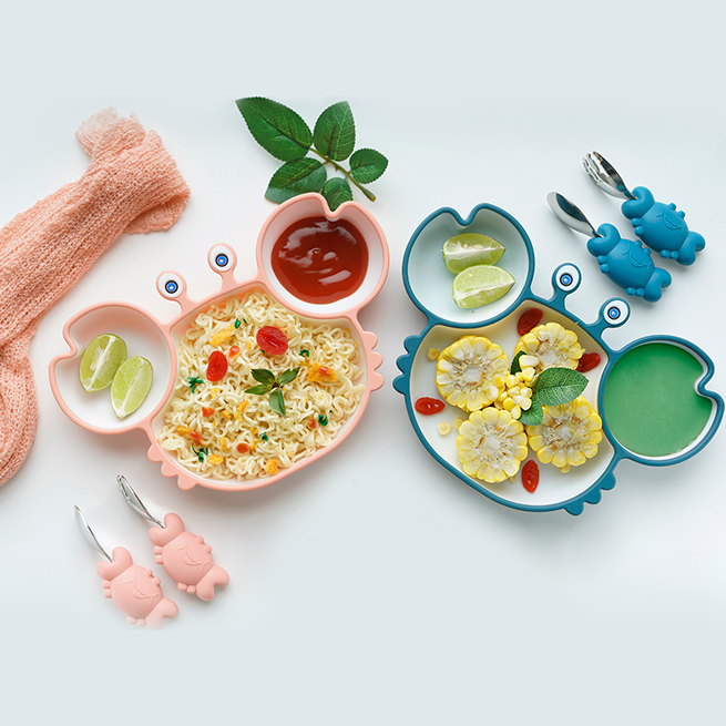 Silicone Suction Baby Plates and Spoons