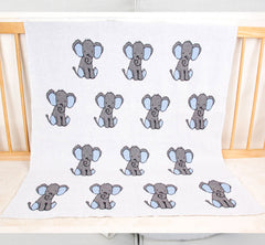 'Knitted Soft Blankets-Cartoon Elephant'