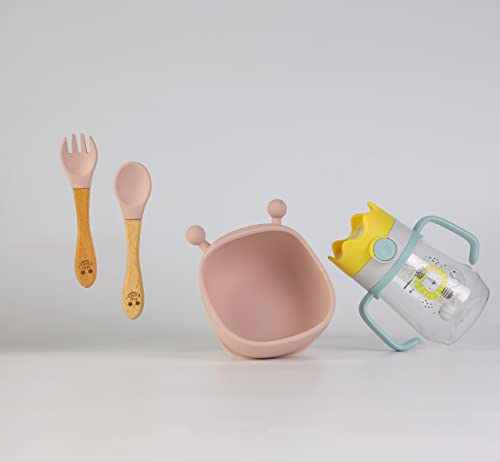 First Feeding Bowl Sets with Sippy Cup for Babies