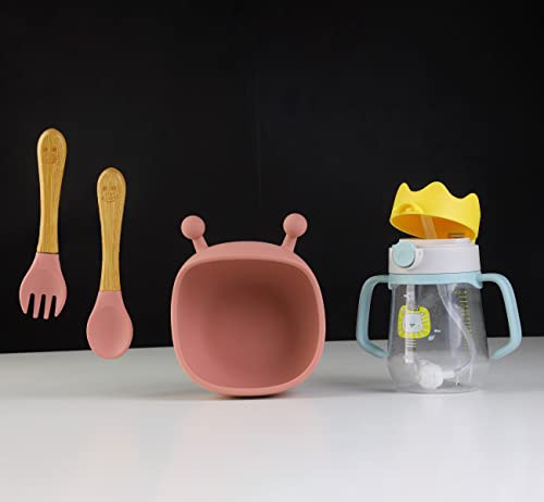 Feeding Bowl & Spoons with Sippy Cup for Babies