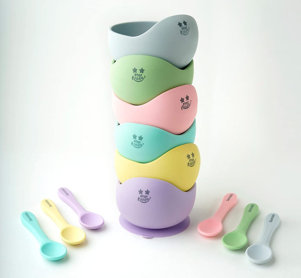 Suction Silicone Bowls Set