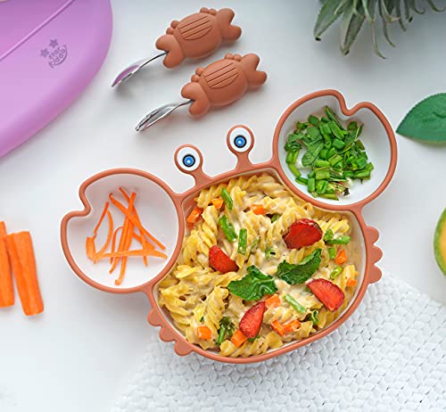 Silicone Suction Plates and Spoons Set for Baby