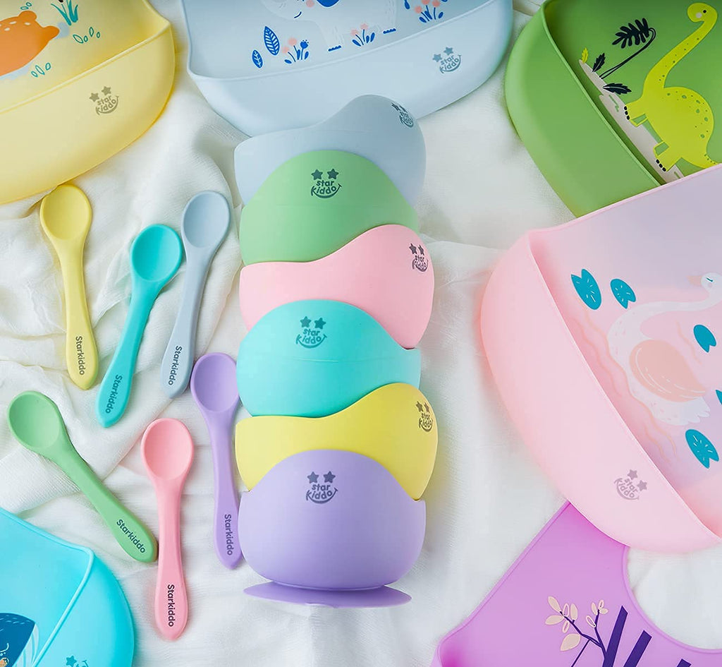 Weaning Bowls and Spoons Set