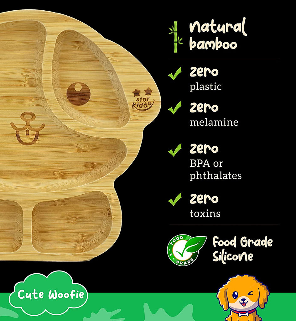 Bamboo Plates and Cutlery Set