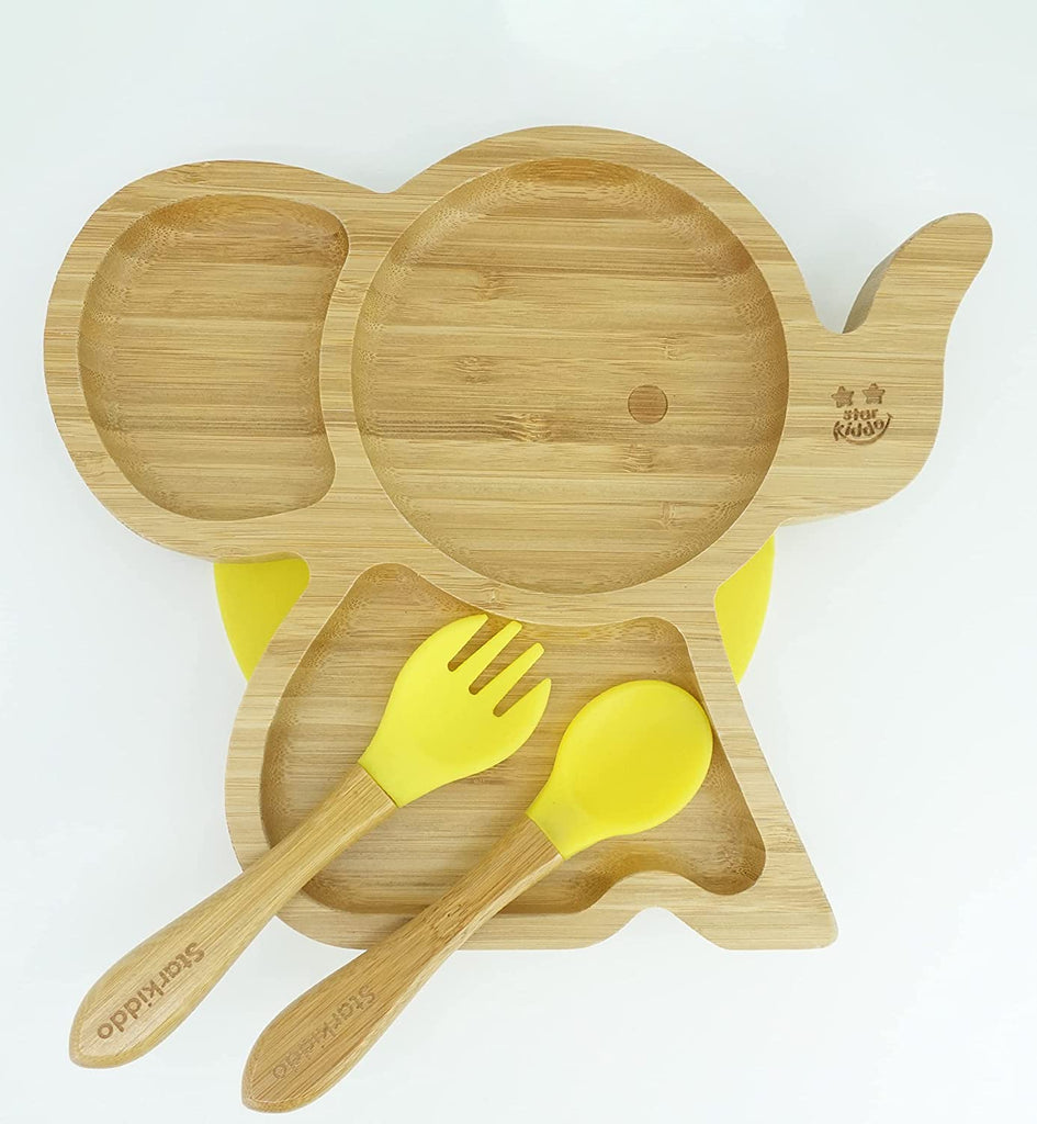 Bamboo Plate Suction - Spoons & Forks