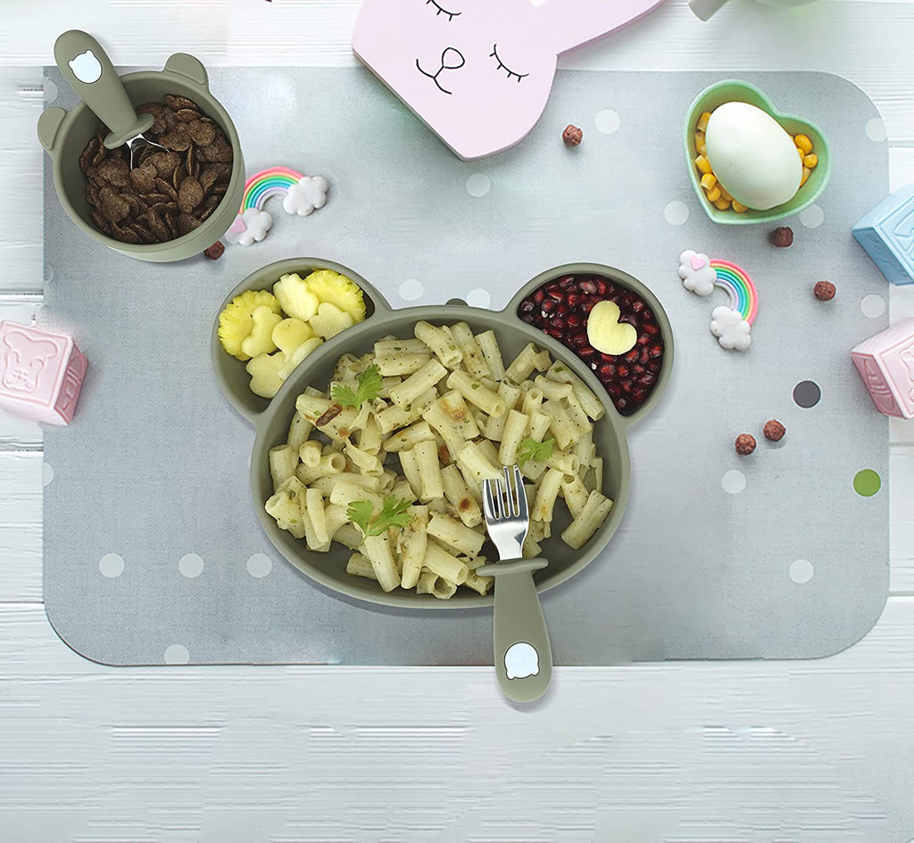 weaning plates with suction