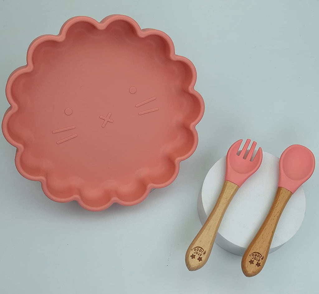 Silicone Suction Plate & Spoons